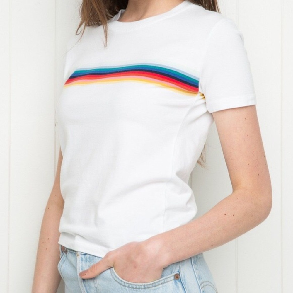 Brandy Melville Rainbow Jamie Tee